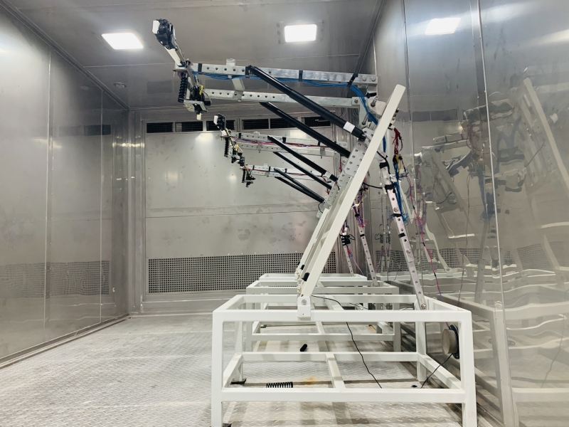 Support rod simulation running bench